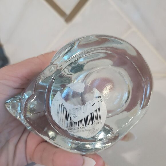 Indiana Glass Sleeping Cat kitten translucent Votive Candle Holder cute - Picture 4 of 8